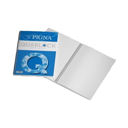 Blocchi spiralati A4 - carta da 80g 4 fori - Rig.:1R, Q5mm