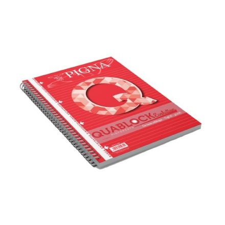 Blocco A4 QUABLOCK EVOLUTION con fori e banda rinforzata . Rigatura 1R