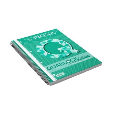 Blocco A4 QUABLOCK EVOLUTION con fori e banda rinforzata . Rigatura 4M