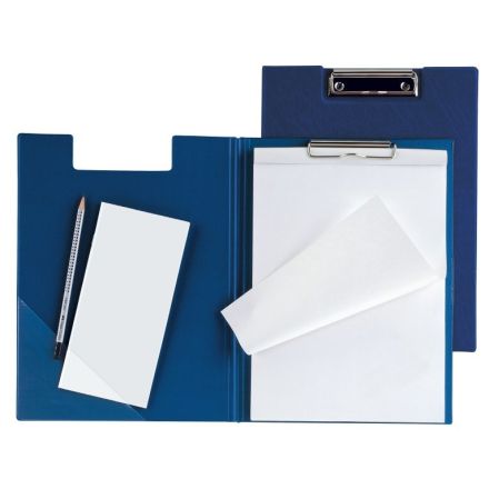 Portablocco con molla - PVC - 29,7x21 cm - blu