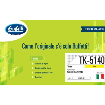 Kyocera Toner - Compatibile Rigenerato TK-5140 1T02NRANL0 - Giallo - 5.000 pag