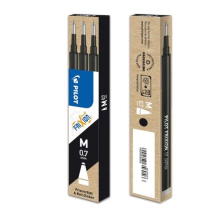 Refill per penna a sfera cancellabile Frixion Ball - nero - Tratto fine
