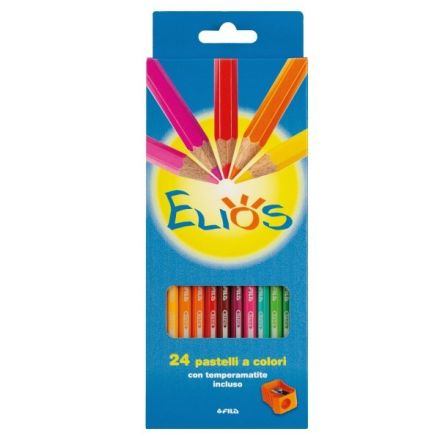 Pastelli Elios - Tratto 2,8 mm - Astuccio 24 pezzi