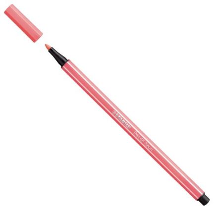 Pennarelli STABILO Pen 68 Fluo - rosso fluorescente - 1 mm - dai 7 anni - 68/040 (conf.10)