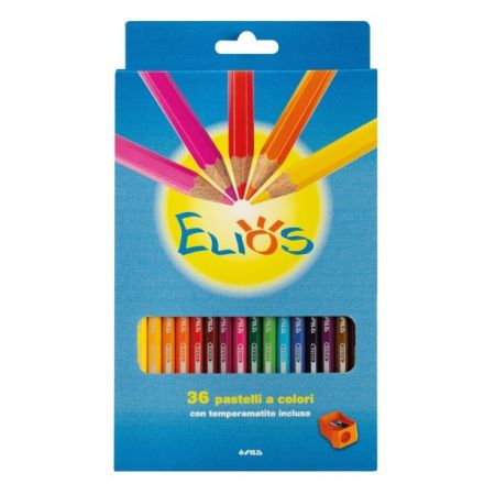 Pastelli Elios - Tratto 2,8 mm - Astuccio 36 pezzi