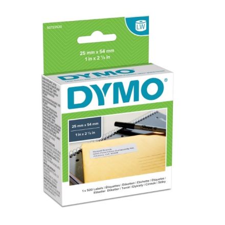 Etichette per Dymo LabelWriter - permanente -54 x 25 mm - bianco