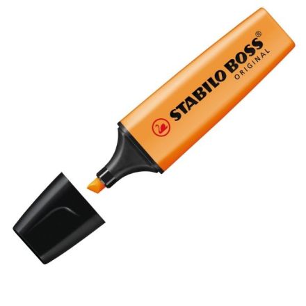 Evidenziatore Stabilo Boss Original - arancio - Tratto 2-5 mm - Punta a scalpello