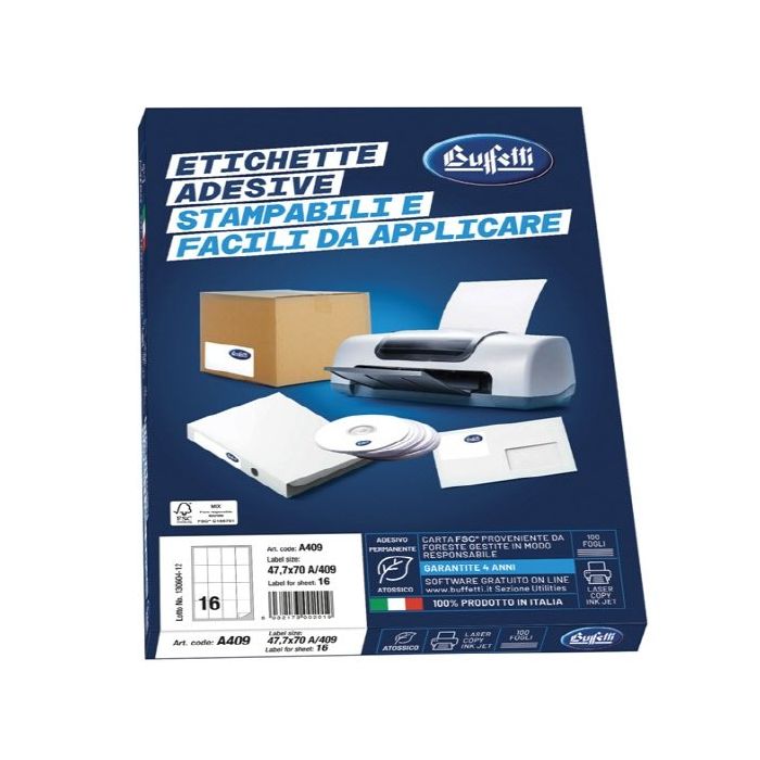 160 Etichette Adesive Bianche 56x16 Mm - 10 Fogli Con Angoli Arrotondati, Per Scrivere Con Qualsiasi Penna - Foto 5