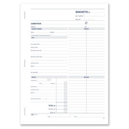 Blocco Preventivi E Ordinazioni Per Banchetti - 50 Fogli Autoricalcanti Formato A4 - Foto 4